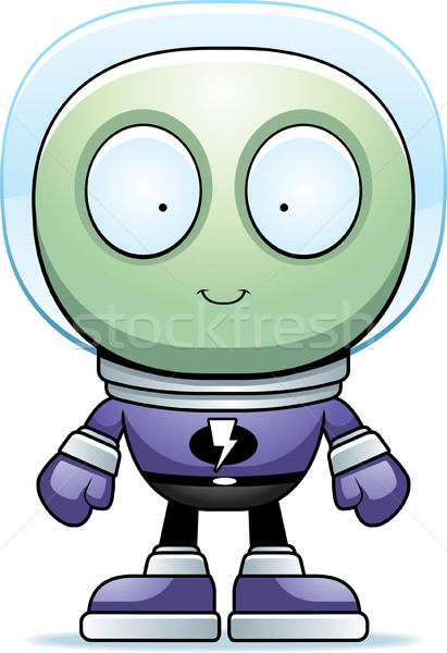 Alien Em Um Traje Espacial, Estilo De Desenho Animado, Espaço De Fundo,  Vetor Isolado Royalty Free SVG, Cliparts, Vetores, e Ilustrações Stock.  Image 100998325