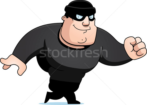 Cartoon Burglar Walking Stock photo © cthoman