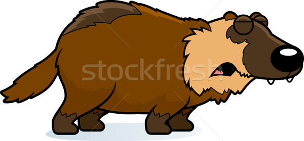 Desenho animado ilustração animal gráfico em pé Foto stock © cthoman