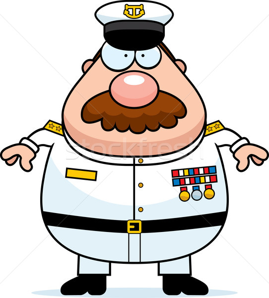 Cartoon Navy Admiral Mustache Stock photo © cthoman