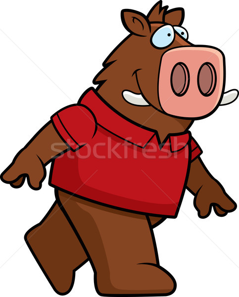 Boar Walking Stock photo © cthoman