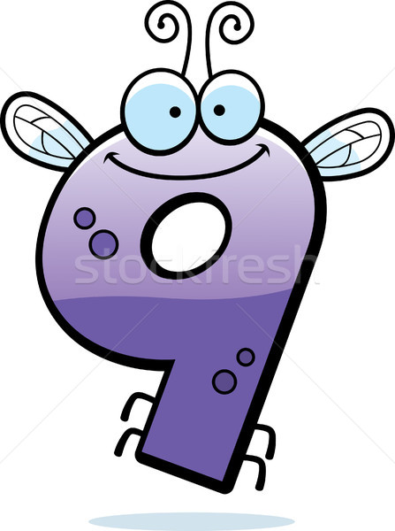 Desen animat număr noua bug ilustrare insectă Imagine de stoc © cthoman