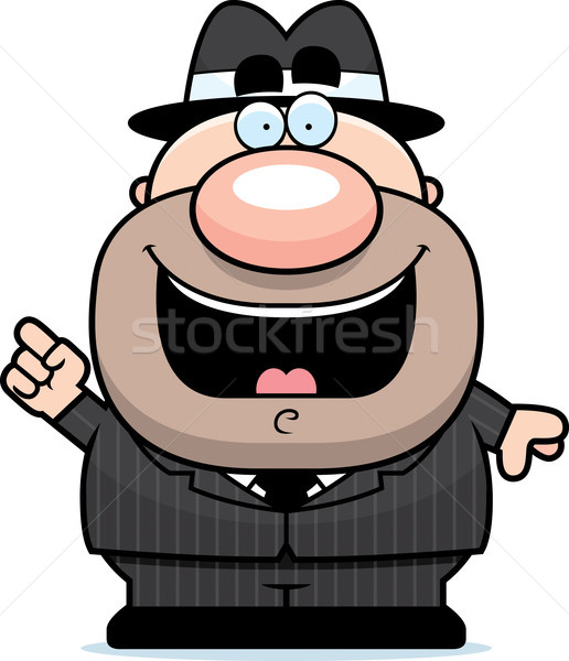 Cartoon Mobster Idea Stock photo © cthoman