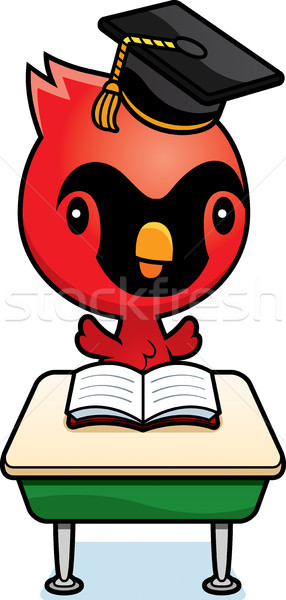 Cartoon Baby Cardinal Student Stock photo © cthoman