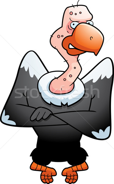 Avvoltoio cartoon arrabbiato uccello Foto d'archivio © cthoman
