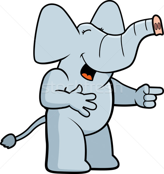 Elephant Laughing Stock photo © cthoman