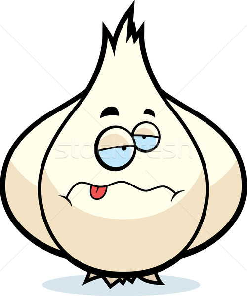 Cartoon Sick Garlic Bulb Stock photo © cthoman