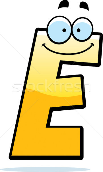Cartoon Letter E Stock photo © cthoman