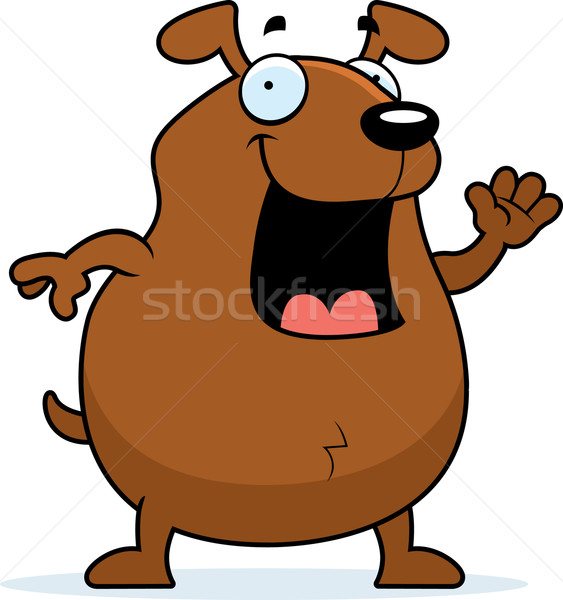 Hond gelukkig cartoon glimlachend Stockfoto © cthoman