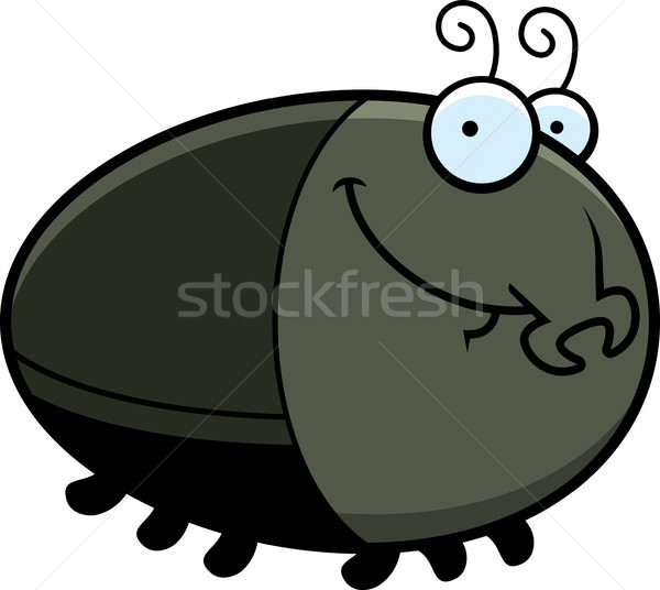 Felice cartoon scarabeo illustrazione guardando Foto d'archivio © cthoman