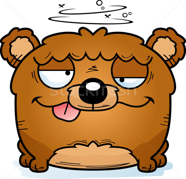 Cartoon Goofy Bear Cub Stock photo © cthoman