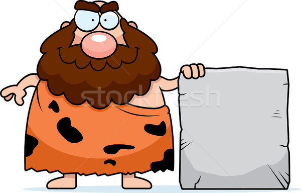 Caveman Sign Stock photo © cthoman