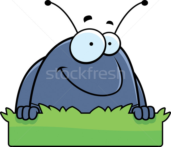 Cartoon pil bug gras teken illustratie Stockfoto © cthoman