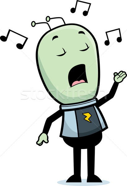 Alien Singing Stock photo © cthoman