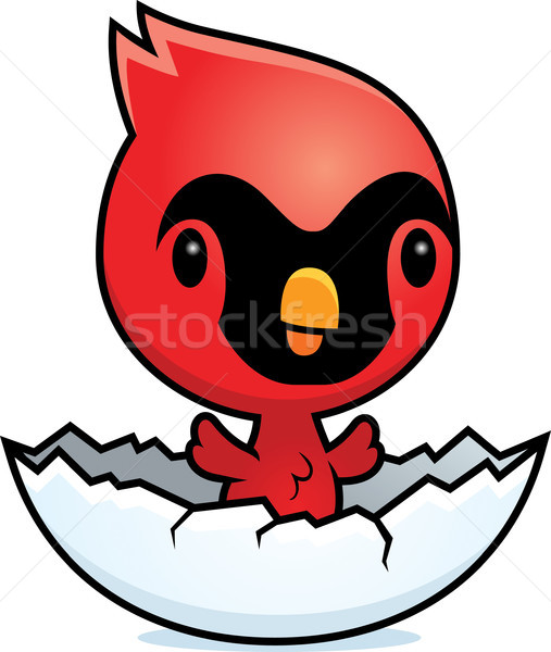 Cartoon Cardinal Egg Stock photo © cthoman