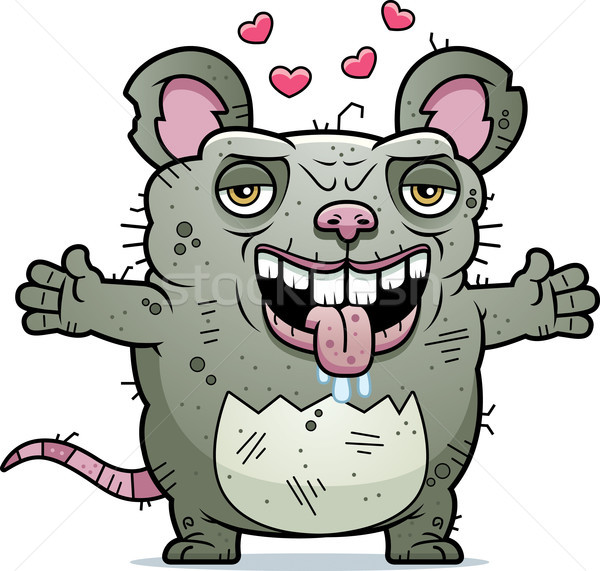 Ugly Rat Hug Stock photo © cthoman