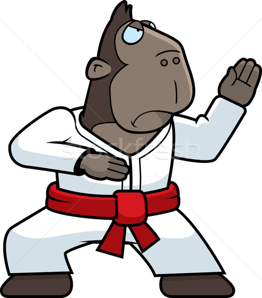 Karate Ape Stock photo © cthoman