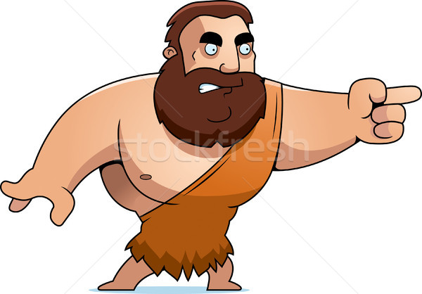 Cartoon Barbarian Angry Stock photo © cthoman