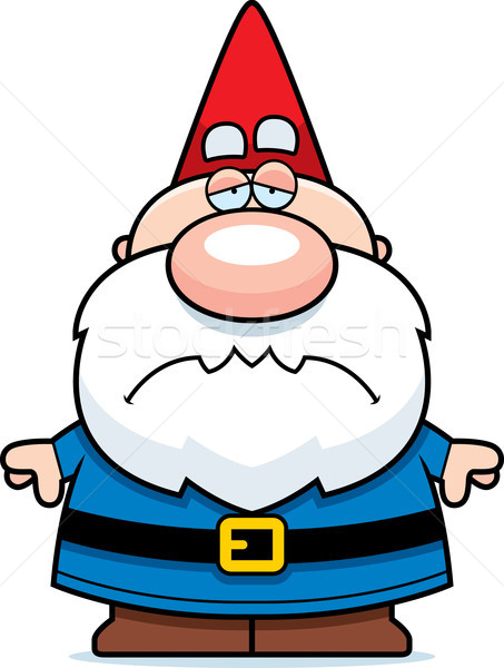 Cartoon triste gnome illustration regarder homme [[stock_photo]] © cthoman