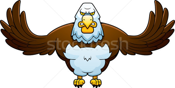 Cartoon Powerful Eagle Stock photo © cthoman