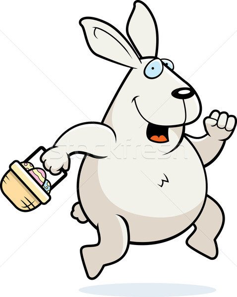 Easter Bunny Hopping Stock photo © cthoman