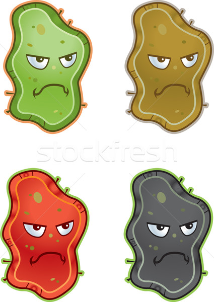 Cartoon Germs Stock photo © cthoman