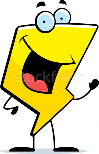 Lightning Bolt Waving Stock photo © cthoman
