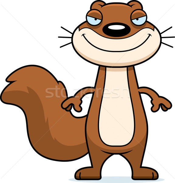 Sly Cartoon Squirrel Stock photo © cthoman
