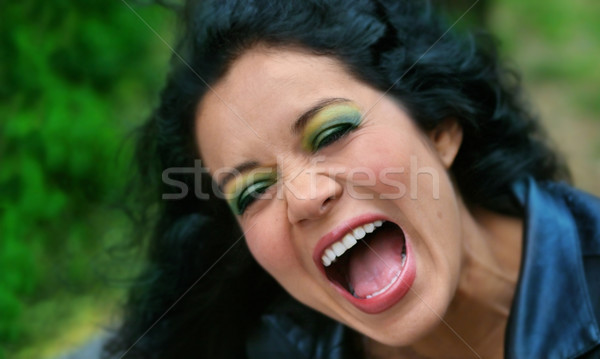 woman laughing Stock photo © curaphotography
