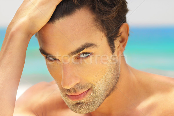 Handsome man outdoors Stock photo © curaphotography