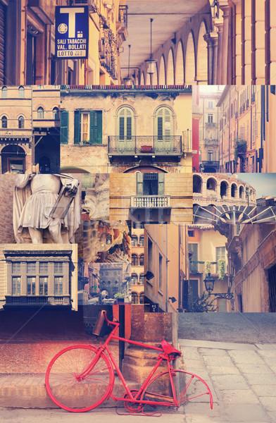 Italia creativo collage autentico italiana esperienza Foto d'archivio © curaphotography