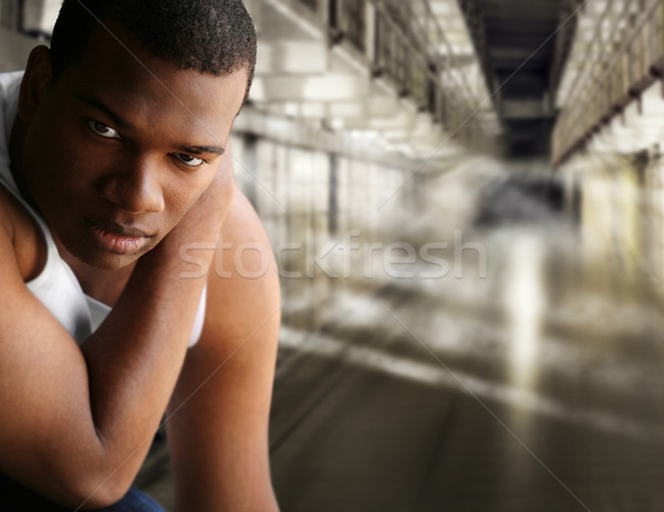 Portrait of a prisoner Stock photo © curaphotography