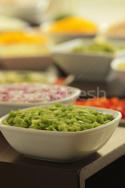 Alimentos mesa bolos alimentos saludables superficial salud Foto stock © curaphotography