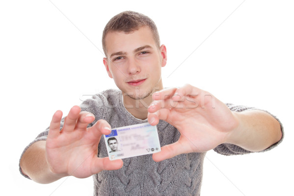 Jeune homme pilote licence 16 [[stock_photo]] © Cursedsenses