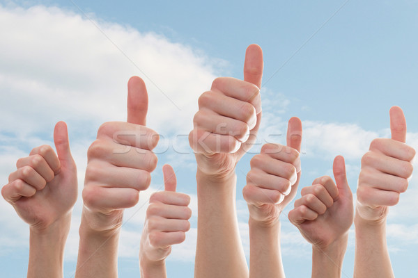 Collection of people showing thumbs of  Stock photo © Cursedsenses