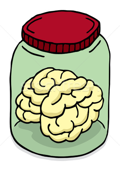 Brain in a jar Stock photo © curvabezier