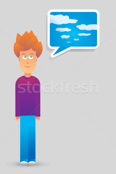 Young imagination  Stock photo © curvabezier