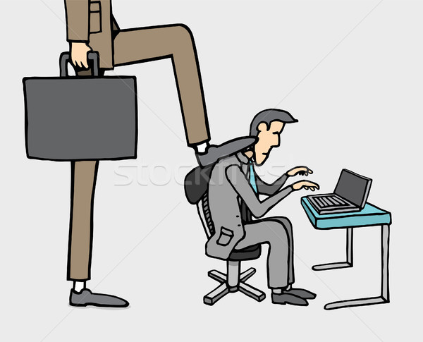 Boss pressure at work / Stressed out Stock photo © curvabezier