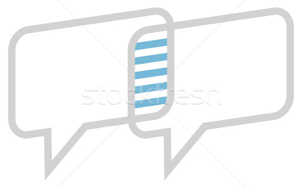 Dialog boxes intersecting Stock photo © curvabezier