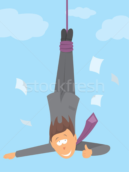 Businessman taking risks Stock photo © curvabezier