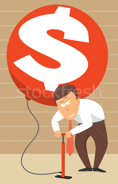 Inflating money / Higher rates Stock photo © curvabezier