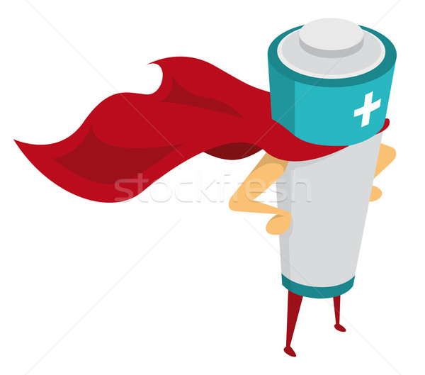 Energy Hero / Rechargeable Battery Stock photo © curvabezier