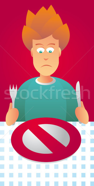 On a Diet / Forbidden food Stock photo © curvabezier