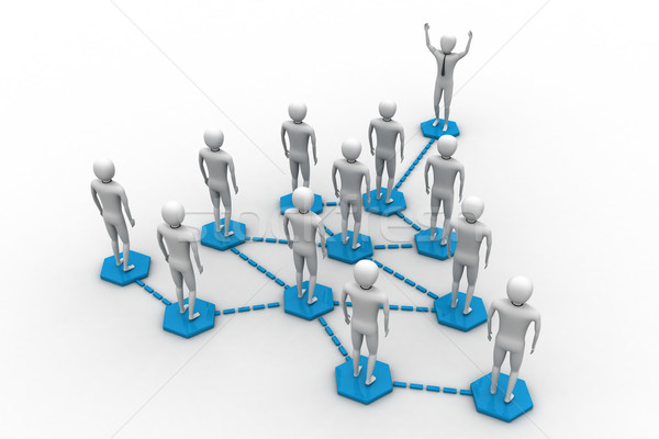 A group of peoples generate a network Stock photo © cuteimage