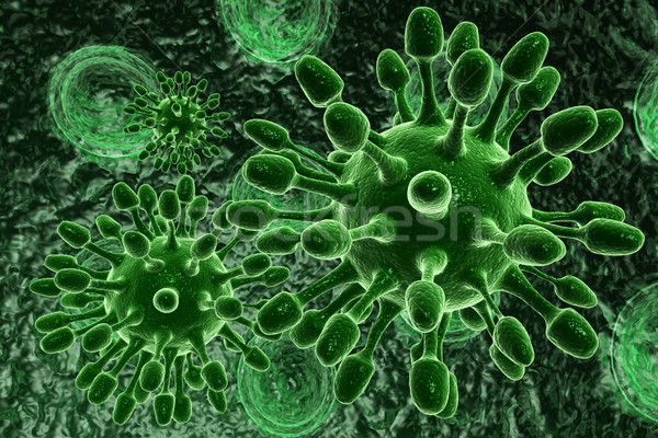 Zöld betolakodó betegség orvosi egészség gyógyszer Stock fotó © cuteimage
