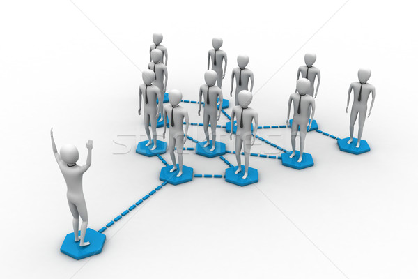 A group of peoples generate a network Stock photo © cuteimage