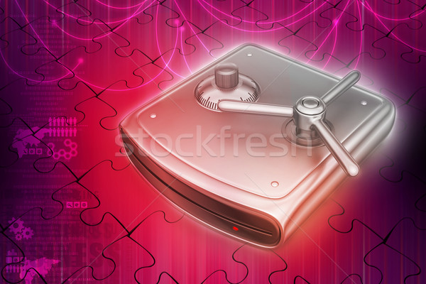 безопасного Жесткий диск технологий мобильных блокировка информации Сток-фото © cuteimage