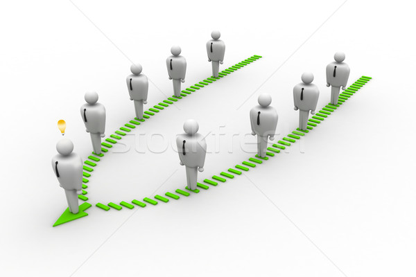 A group of peoples generate a network Stock photo © cuteimage