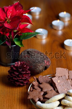 Noël décoration cookies bougies fleur amour [[stock_photo]] © cwzahner