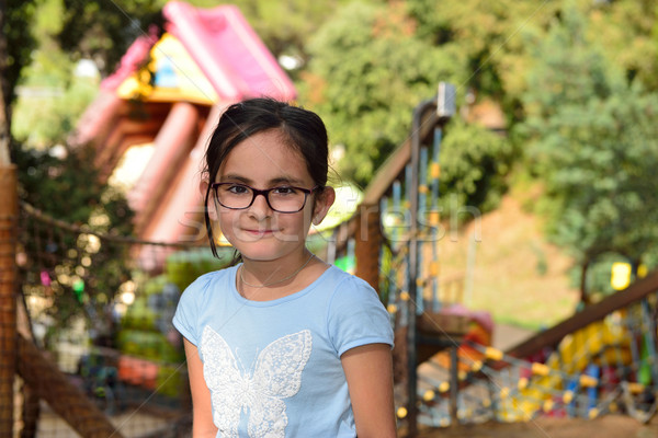 Petite fille aventure parc verres fille [[stock_photo]] © cwzahner